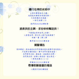 見證分享：穩行在神的光中